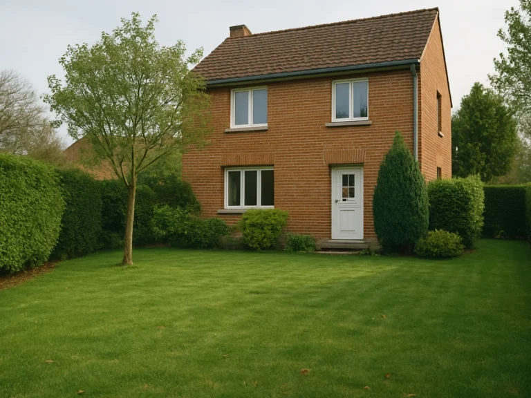 Maison avec haies bien taillées et pelouse fraîchement tondue à Villeneuve-d’Ascq